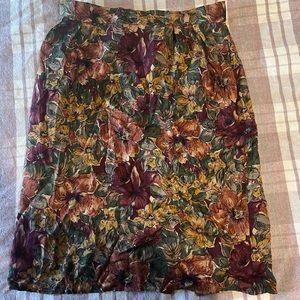 Vintage Floral Skirt